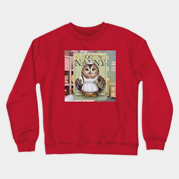 A Hooting Nanny Crewneck Sweatshirt by Dizgraceland